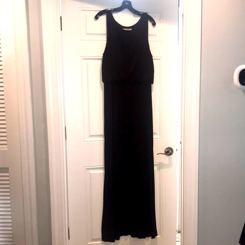 LOFT Black Jersey Dress, Large